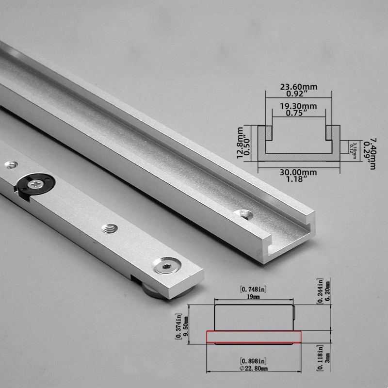 Dowel Jig Kit - 2Pcs Kit Jig T-Track & Miter