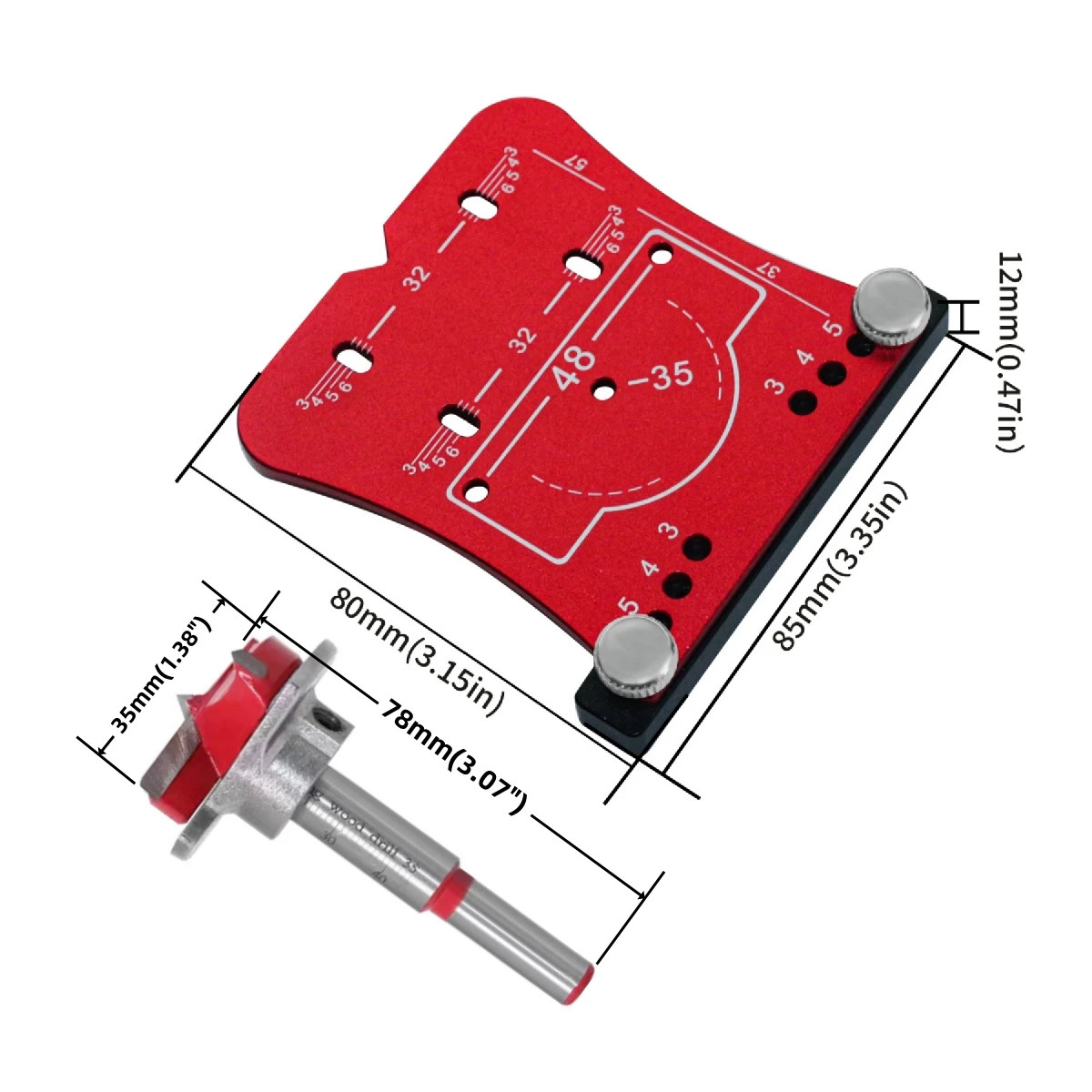 Templat Pemosisian Lubang Engs - Dowel Jig Kit ulasan dan harga