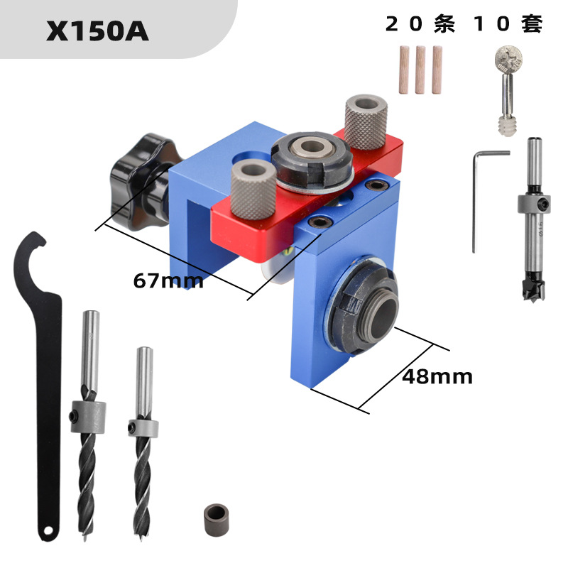 Kit Jig Lubang Saku TEBAK W-13 - Dowel Jig Kit ulasan dan harga