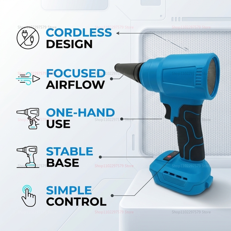 18V Brushless Cordless Air Dus - Workshop Tools Car ulasan dan harga